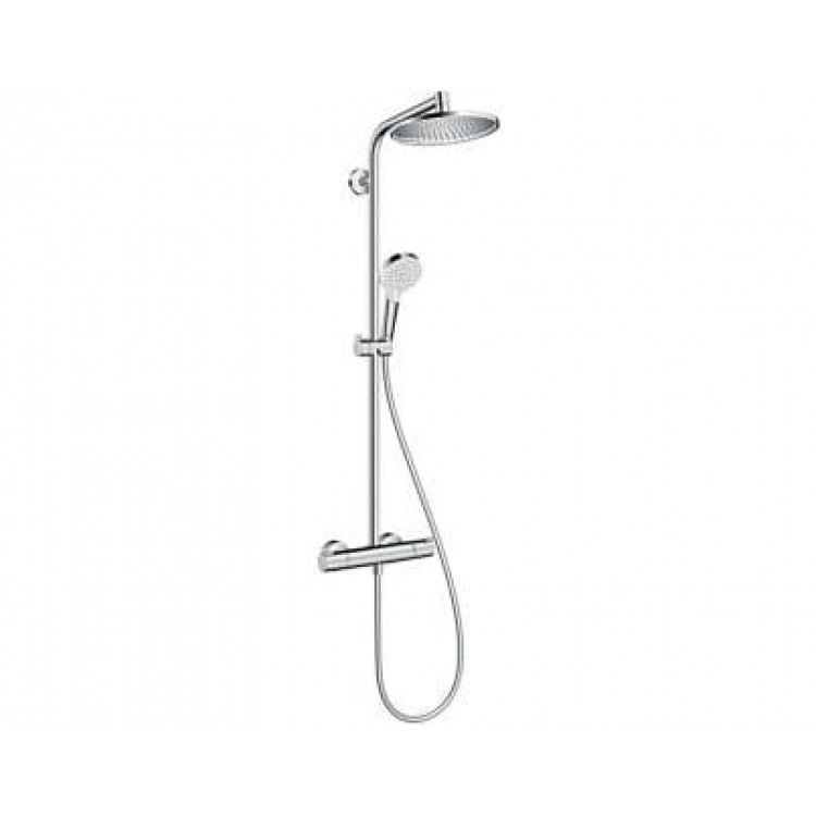 Душевая система наружного монтажа Hansgrohe Crometta S 240 Showerpipe Ecosmart 27268000 Душевая система наружного монтажа Hansgrohe Crometta S 240 Showerpipe Ecosmart 27268000